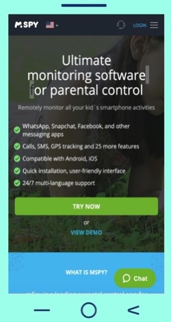 mSpy monitoring app